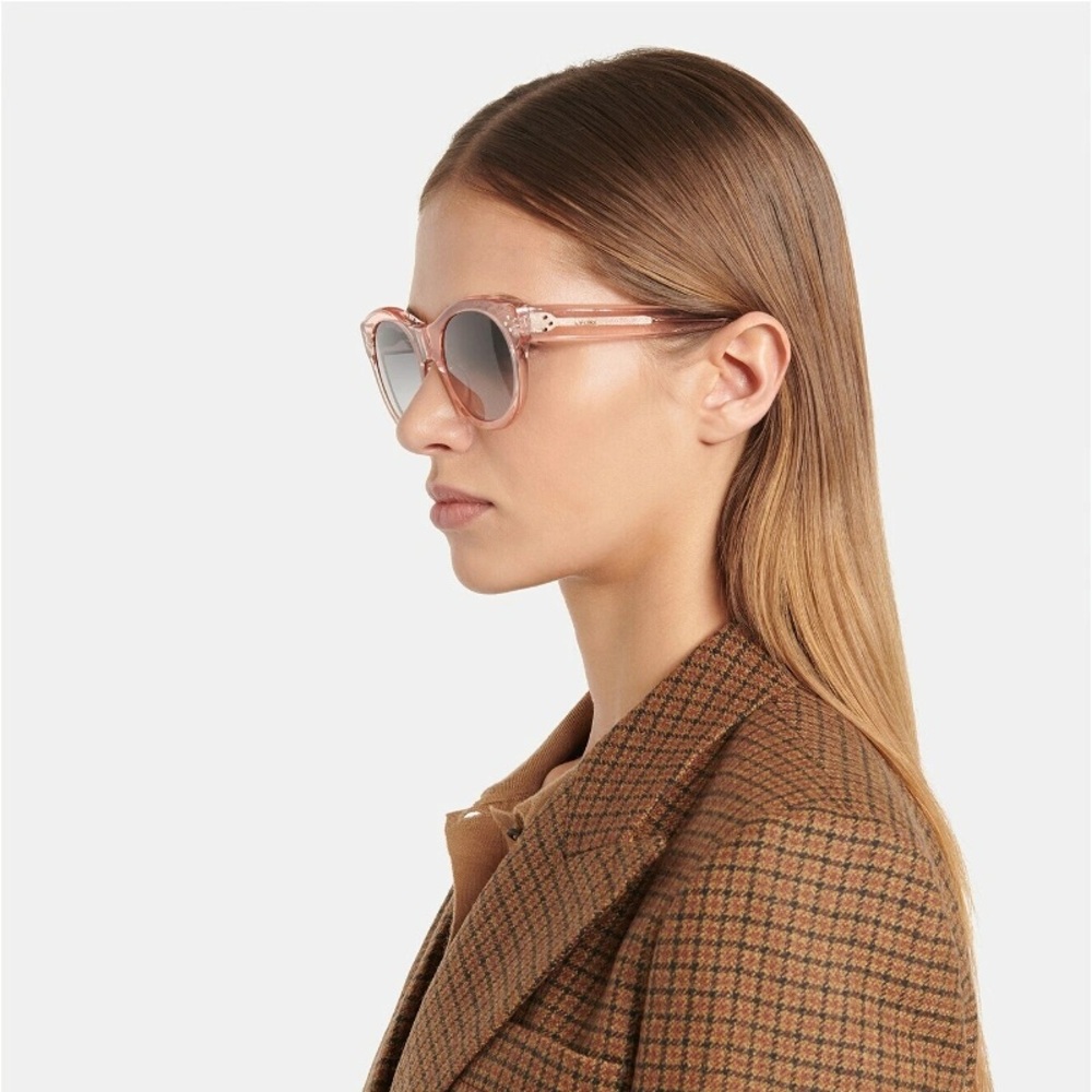 CELINE Pink Transparent Acetate Unisex Sunglasses CL40170I - Picture 12 of 12